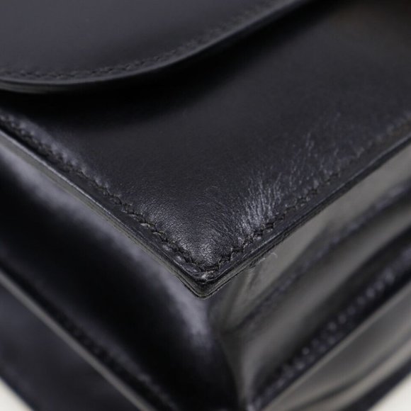 HERMES Chianti Shoulder Bag one belt vintage Black / Gold Hardware Box sca... - Picture 7 of 16